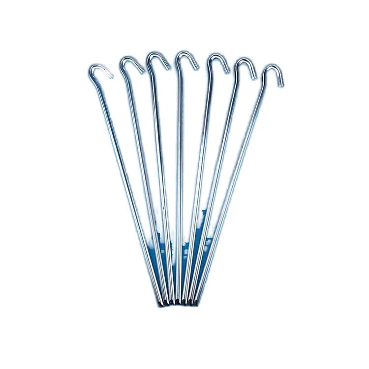 Galvanized Steel 8mm*30cm 6mm*30cm Tent Ground Nail Brad Style with Smooth Shank Type for Camping & Hiking
