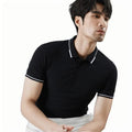 Luxury Men's Navy Polo Shirt Slim Fit Custom Logo High Quality  Cotton Short Sleeve Business Casual Polo Shirts for Men