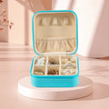 Cube Jewelry Box Pull Out Pack Black Jewellery Tray Portable Travel Storage Fabric Necklace Bracelet Rings Jewelry Box