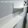 Modern White Solid Surface Resin Stone Durable Wall-Mounted Bathroom Corner Shelf for Hotel Use