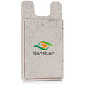 Factory Wholesale ID Card Holder Case Biodegradable Wheat Straw Universal Mobile Phone Sleeve Support Wallet Credit Card Holder