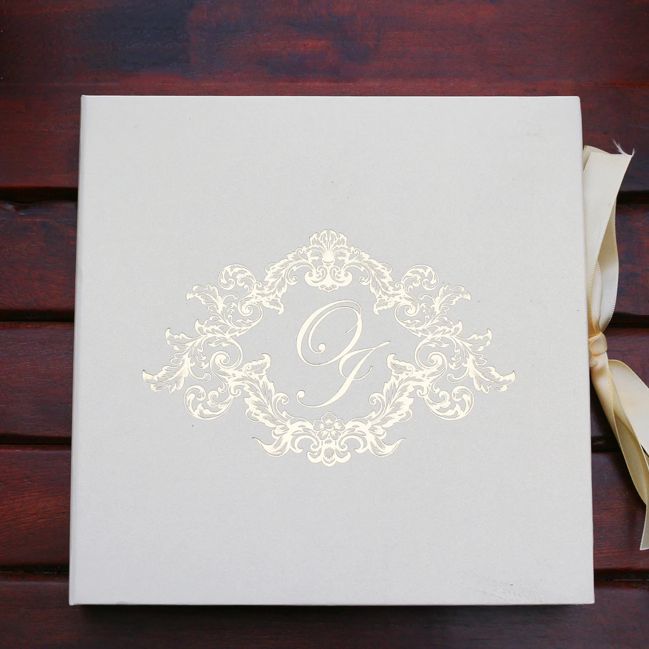 Luxury Custom Wedding Invitation Acrylic clear Invitation with Ribbon Cardboard Wedding Invitations Box