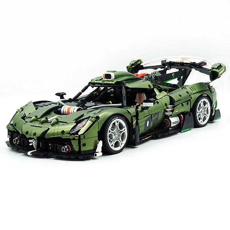 GULY 10628 1:8 High-Tech Speed Champion RC Racing Building Blocks Assembly Supercar Bricks Model Toys Boys Christmas Gifts Sets
