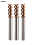 CNC 60-degree Tungsten Coated End Mill HSS CNC Carbide 4-edge Round Corner End Mill Endmills Carbide CNC Cutting Tool