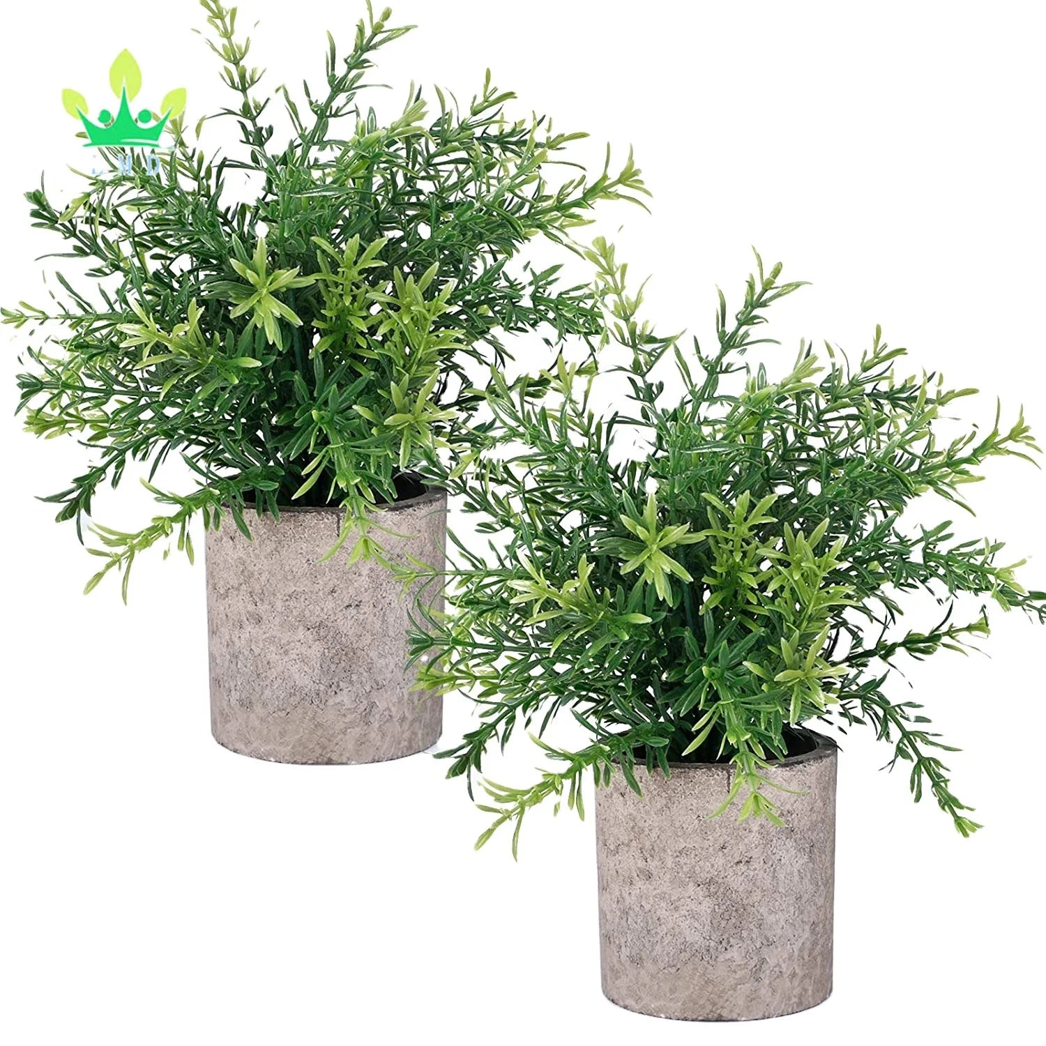 Mini Artificial Potted Faux Rosemary Plastic Bamboo Leaves Eco-Friendly Wedding Chinese New Year Home Office Bathroom Shelf