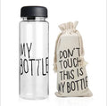 Madou 500ml BPA Free PP Customizable Color Plastic Water Bottle Lid Fabric Bag Custom Logo Printing Safe Outdoor Drinkware