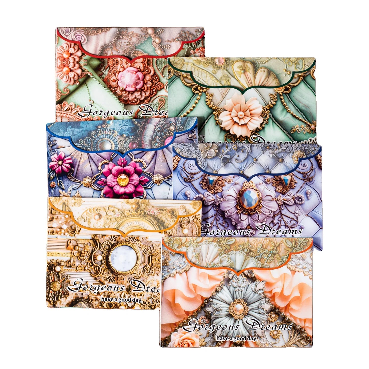 30pcs/pack Material Paper Gorgeous Dream Series Gorgeous Jewellery Theme Handbook Material