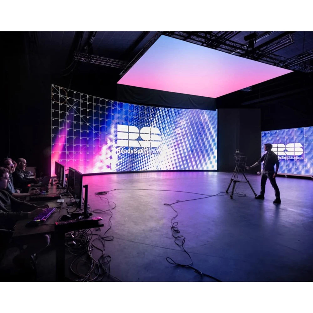 Rgb Slim Pixel Led Indoor Studio Video Game Panel Vr Wall Pantallas De Publicidad Interior Super Thin Photo Screen Display