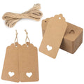 Customized Wholesale Square Hang Tags Recycled Custom Your Logo Paper Clothing Hang Tag  With String