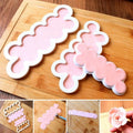 3PCS/set 3D Rose Petal Flower Shaped Cutter Maker Elegant Cake Mould Fondant Cake Decorating Mould Sugar Craft Mould DIY Tools