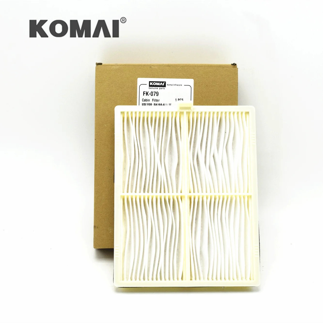 Air Cabin Filter KHR27260 Use for SH130 SH210 Excavator 51186-42610 KHR27260