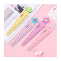 Creative Cartoon Carrot Shape Plastic Ruler Cute Girls Drawing Tool for School Stationery