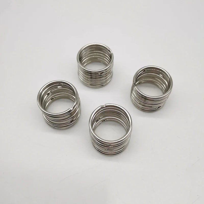 25mm Iron Key Ring Rustproof Split Round Ring Diy Keychain 25mm Diameter Metal Split Ring Keychain Keyring Key Holder