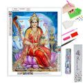 Wholesale 5D DIY 30*40cm Square Drill Hindu Buddha Statue Indian Religious Diamond Painting for Living Room Decoration MegaBDM