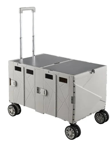 2026 New 140L Large Capacity Folding Campervan Universal Wheels Brakes Foldable Climbing Outside