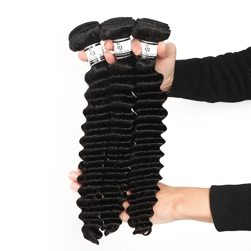18 Inch Loose Deep Wave Bundles Cheap 100% Remy Hair Brazilian Bundles Human Hair Extensions Hair Bundles Wholesale Bulk