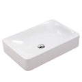 Vitreous China Rectangular Ceramic Washing Hand Basin Luxury Quality Above Counter Bathroom Sink Basin