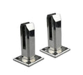 Modern Outdoor Glass Railing Fitting Stainless Steel Floor Mounted Spigot with Handrail Accessories & Glass Holder Clamp