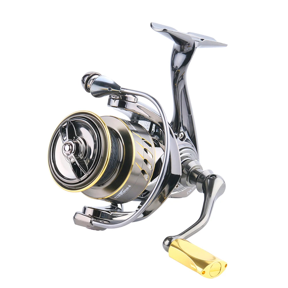 Wholesale Long Cast Fishing Reel 7+1BB Full Metal 12kg Max Drag Seawater Resistant CNC Handle Trolling Fly Left Hand