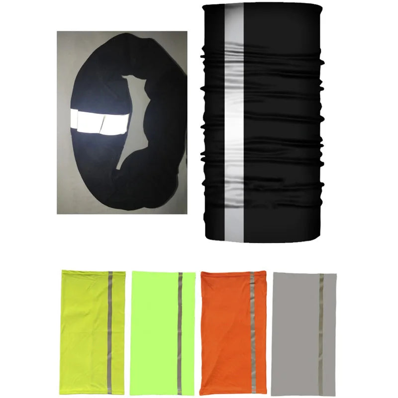 Custom Multifunction High Visible Breathable Unisex Popular Tubular Scarf Face Cover Headwear Shield Seamless Bandana for Biker