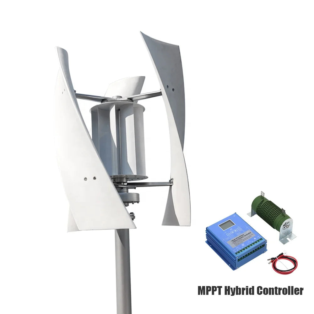 New Arrival Spiral 1KW Residential Turbina Energia Eolica Vertical Axis Wind Turbine for Sale