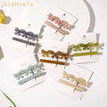 Hot Sales New Korean Fashion Hair Accessories Versatile Acrylic Hair Clip Set Simple Bow Girl Hair Clip