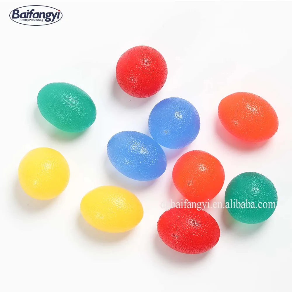 TPR Silicone Finger Egg Grip Ball for Finger Strength Training and Forefoot Protection Hand Massager