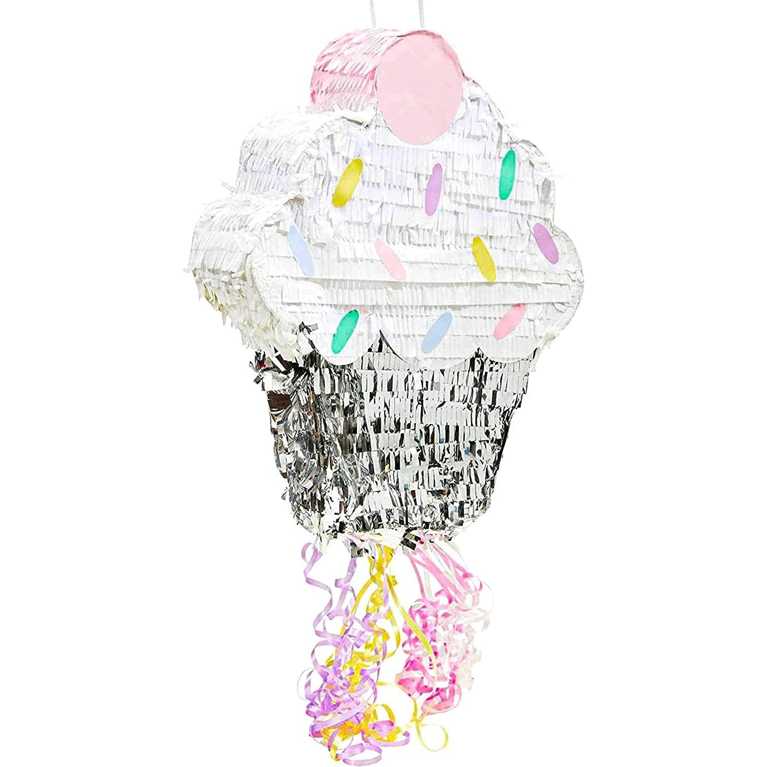 Mini Cupcake Pinatas for Birthday Party Supplies Paper Beauty Small Cupcake Pinata for Kids with Candy