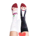 Fashion Cartoon Funny Style  Bride Groom Socks Beer and Men Scientist and Universe Socks