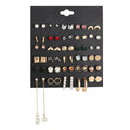 Sanlan OEM Enamel Coloful Lovely Flowers 30 Pairs of Stud Christmas Earings Jewelry Women Set Studs Earrings