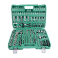 Srunv 172pcs Germany Quality Mechanic Tools Metric 3/8"-1/4"-1/2" Ratchet Wrench Socket Set for Auto Repair