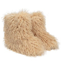 Women's Thermal Anti-Slip Furry Flat Multiple Colors Natural Faux Fur Winter Short Snow Fluffy Midi Boots