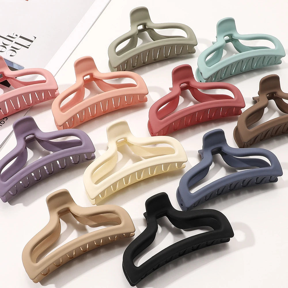 Acetate Hair Claw Clip for Thick Hair Pink and Blue Hair Accessories for Women Lattice Hairpin