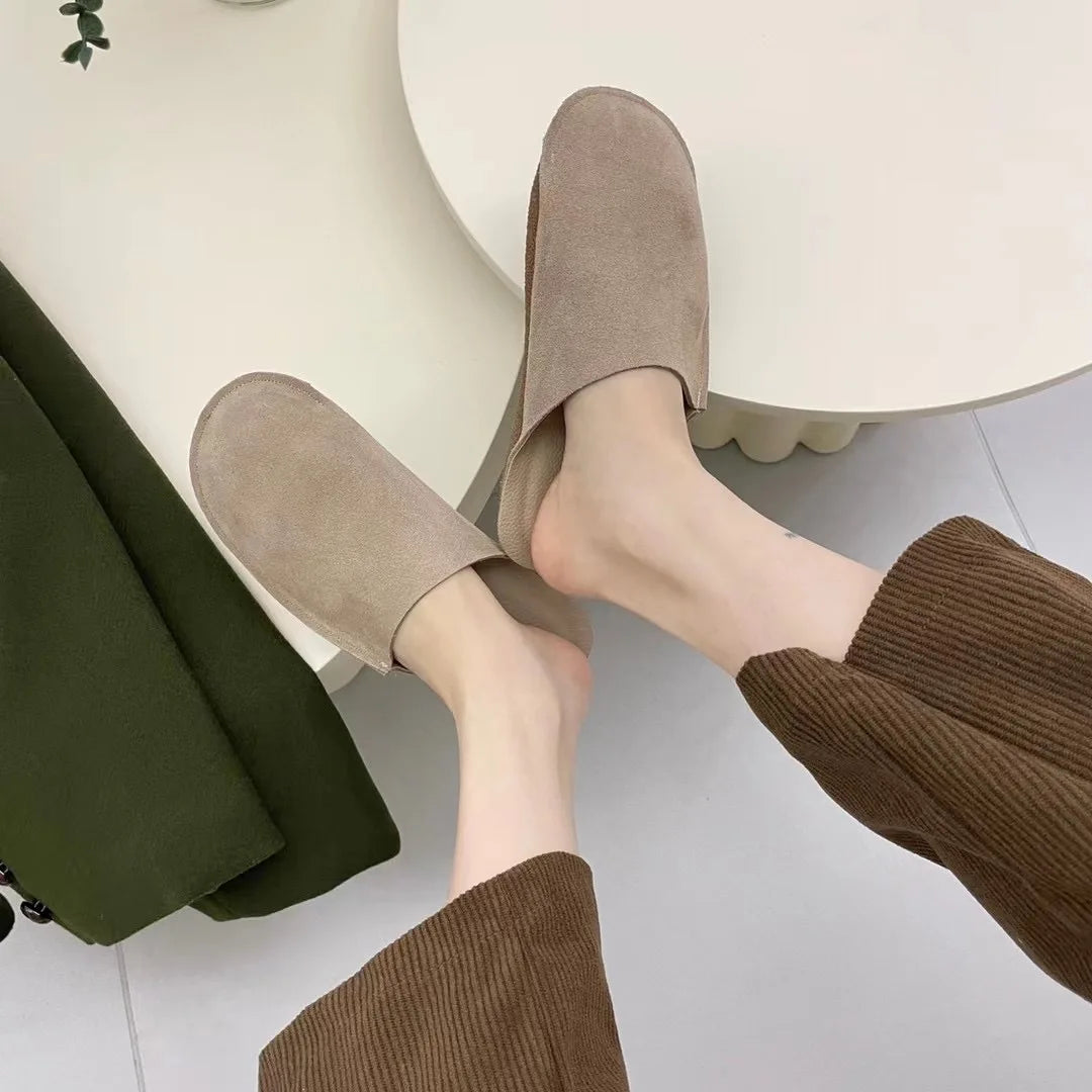 Custom H Shoes Home House Wide Fit Cream Cut Out Strap Foot-bed Sliders Designer Slippers