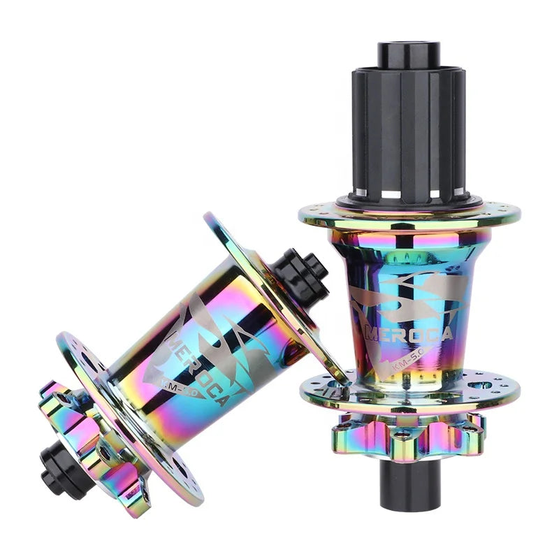 MEROCA 32 Hole Mountain Bike MTB Disc Brake Hub Quick Release 6-Pawl Sealed 5 Bearings 8/9/10/11 Speed Rear/Front Position