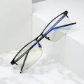 GWTNN OEM Montures Des Lunet Ultra-light Frame Photochromic Gray Half-frame Eyeglasses Frames Metal
