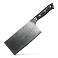 Damascus Steel 67 Layer Chinese Meat Cleaver Knife Butcher Knife with Full Tang Ergonomic G10 Handle