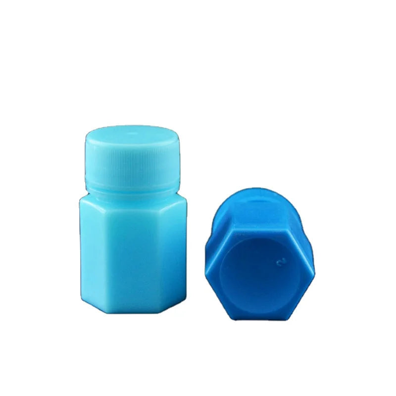 Supply High Quality Plastic Medicine Bottle 15ml Blue Pill Pill Bottle PE Medical Solid Bottle