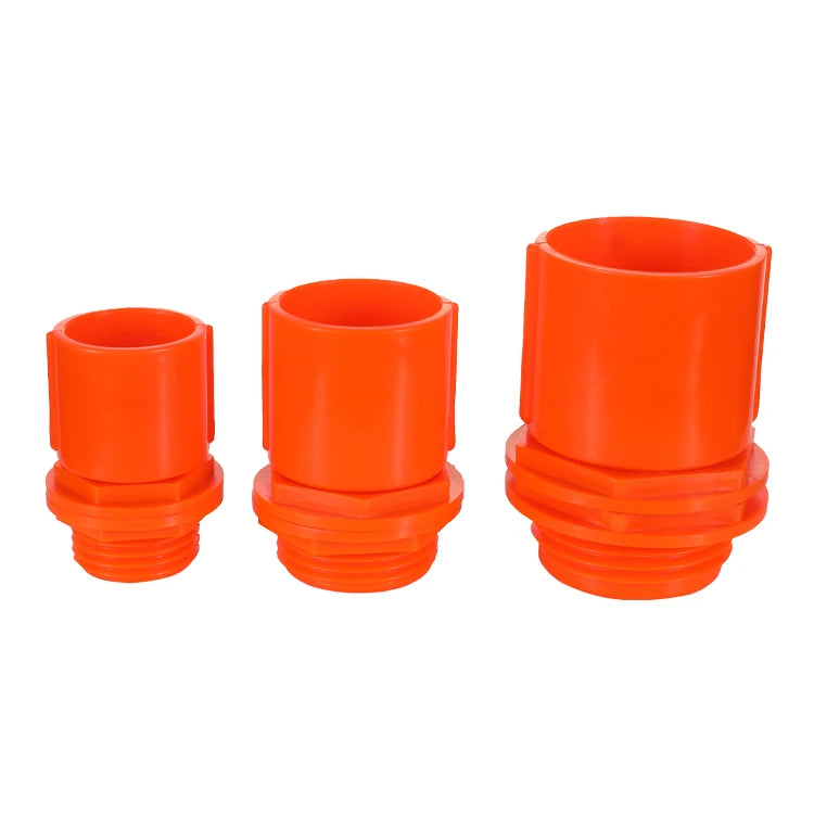 Upvc/pvc/plastic/pressure Pipe Fittings Conduit Plain to Screw Adaptor Fittings
