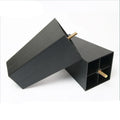 Plastic Furniture Legs Square Couch Legs Black Sofa Legs Mid Century Furniture Feet M8 for Cabinet Desk Table Sofa