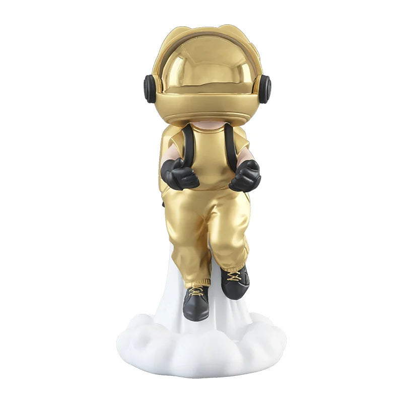 Dropshipping Light Luxury Astronaut Ornaments for Living Room Home Decoration Resin Crafts Astronaut Sculptures 30cm