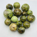 Gemstone Wholesale Natural Polished Healing Crystal Ball Green Opal Stone Sphere For Decoration