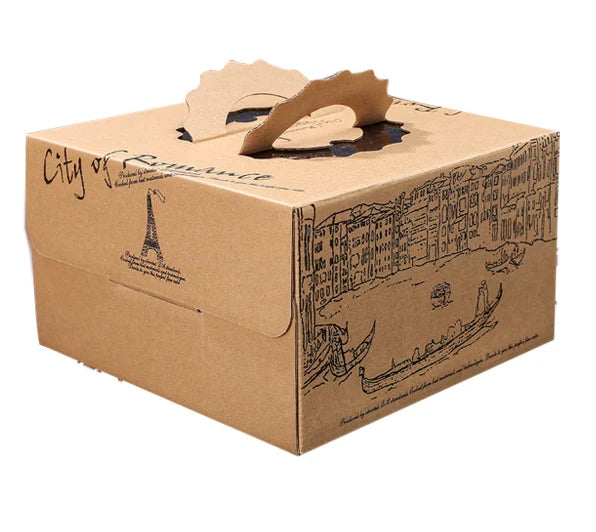 Cake Box Carton with Matt Lamination Folders Style Customizable for Sushi & Cake in Bulk