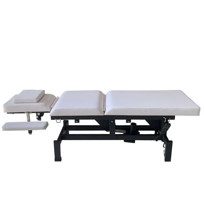 Adjustable Electric Massage Table Beauty Bed with PU Leather Foldable Salon Furniture for Commercial Use