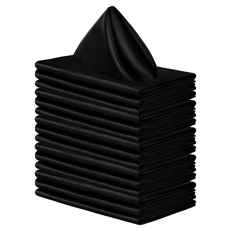 Wholesale Satin Glossy Wedding Party Napkin Decoration