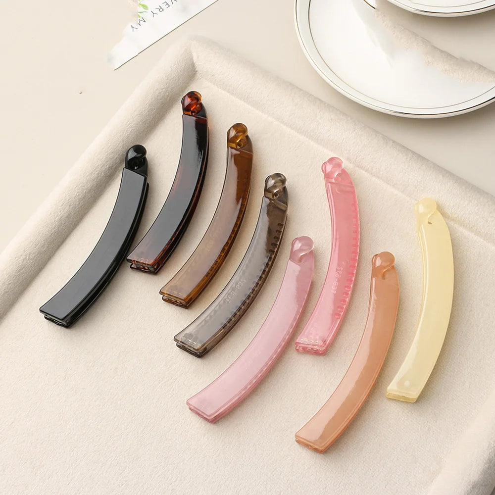 2026 New Fluffy Hair Clips for Women Banana Clips Vertical Clips High Ponytail Jelly Bun Hair Accessories Hair Clips Wholesale