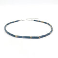 Trendy Jewelry Colorful Geometric Gold Plated Long Crystal Stone Clavicular Chain Short Beaded Necklace for Women