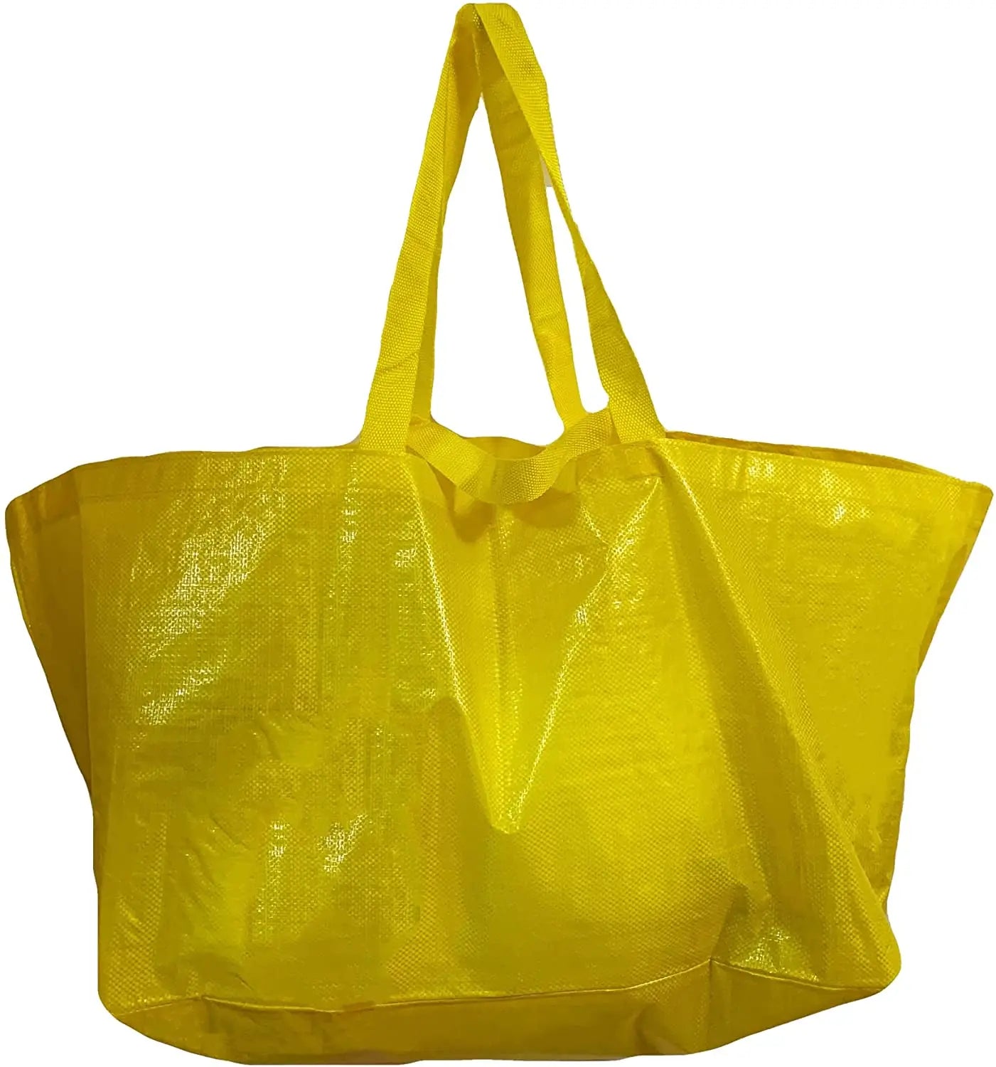 Ruthbag Extra Large Plastic PP Woven Storage Laundry Shopping Bags Water-Resistant Handles Shoulder Closure Daily Use Moving
