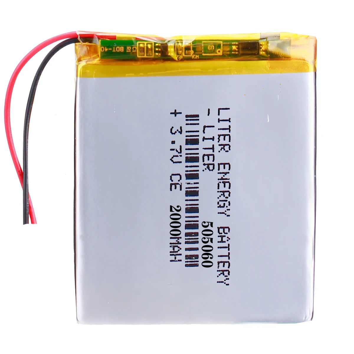 505060 3.7V 2000mAh Lithium Polymer Rechargeable Battery for LED Lights Power Bank GPS Electric