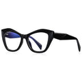 2025 Fashionable Anti-blue Light Optical Glasses Frame TR90 CP Spring Frame Injection Plastic Eyewear Two-color Polygon Glasses